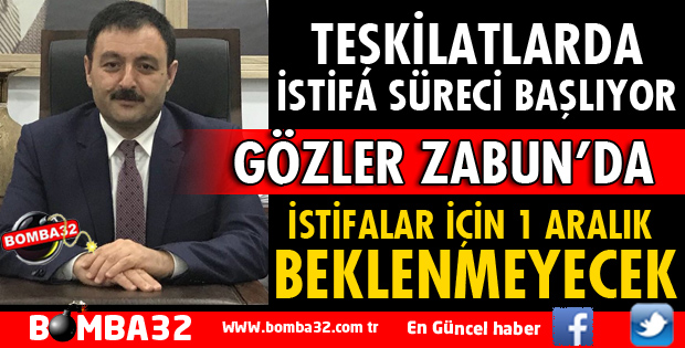 AK PARTİ’DE TEŞKİLATLARDA İSTİFA SÜRECİ BAŞLIYOR