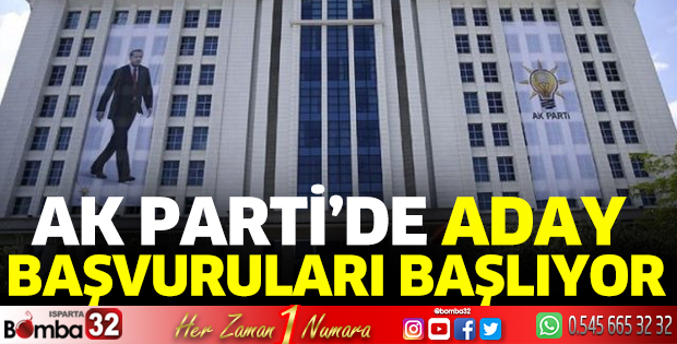 AK Parti'de aday başvuruları başlıyor