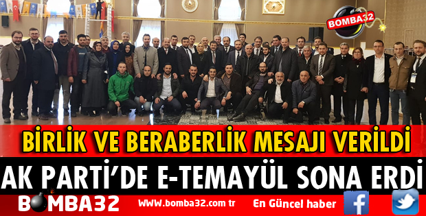 AK PARTİ'DE E-TEMAYÜL SONA ERDİ
