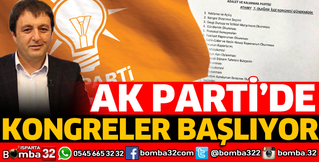 AK PARTİ'DE İLÇE KONGRELERİ BAŞLIYOR