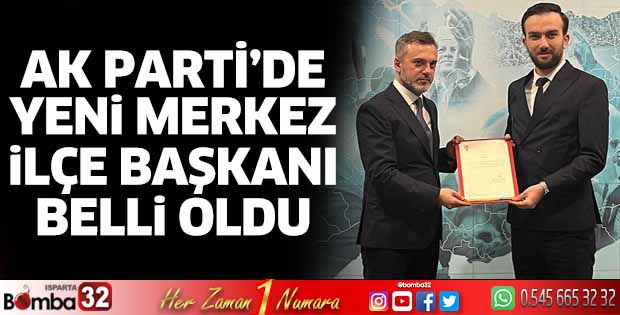 AK Parti'de yeni Merkez İlçe Başkanı Halil İbrahim Güleç