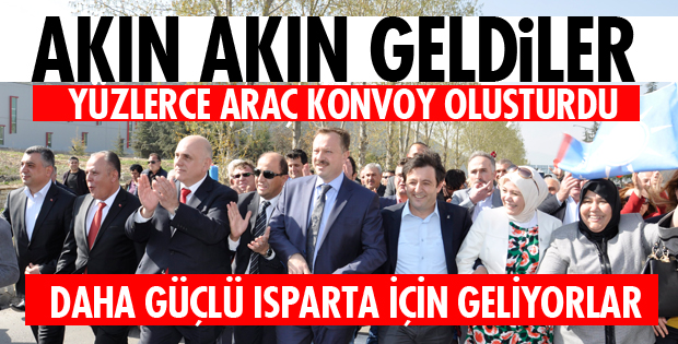 AK PARTİ'NİN MİLLETVEKİLİ ADAYLARINA COŞKULU KARŞILAMA