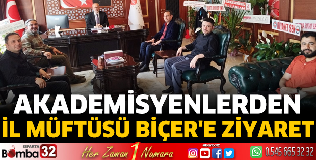 Akademisyenlerden İl müftüsü Biçer'e ziyaret 