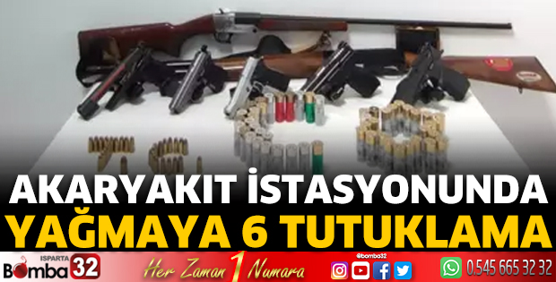 Akaryakıt istasyonunda yağmaya 6 tutuklama