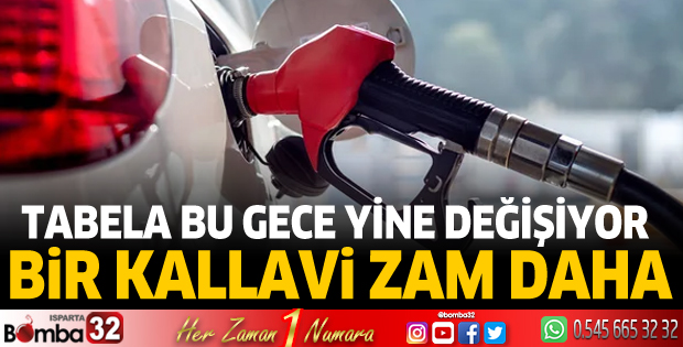 Akaryakıta bir kallavi zam daha
