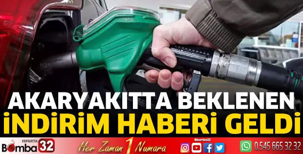 Akaryakıtta beklenen indirim haberi geldi