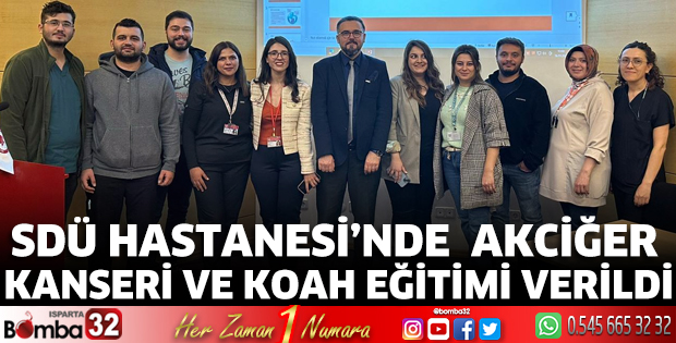 Akciğer Kanseri ve KOAH eğitimi verildi