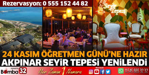 Akpınar Seyir Tepesi yenilendi