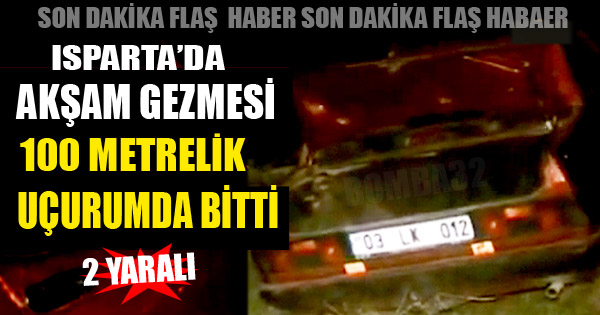 Akşam gezmesi uçurumda bitti: 2 yaralı
