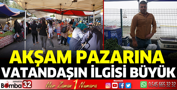 Akşam pazarına rağbet büyük