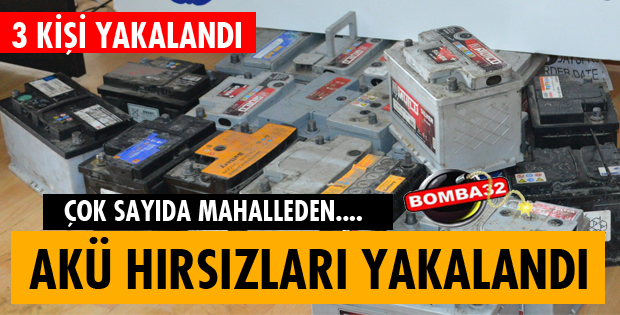 AKÜ HIRSIZLARI YAKAYI ELE VERDİ