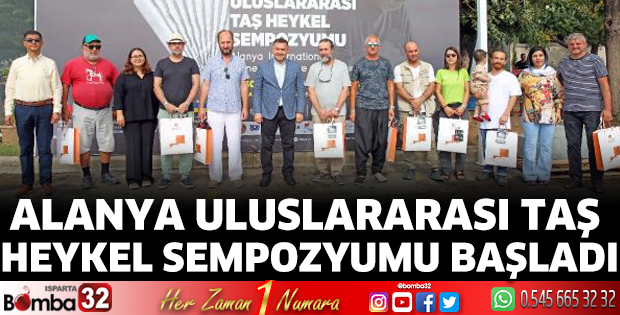 Alanya Uluslararası Taş Heykel Sempozyumu başladı