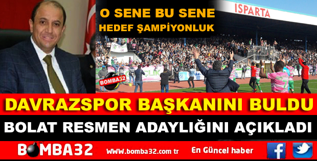 ALİ BOLAT RESMEN ADAYLIĞINI AÇIKLADI