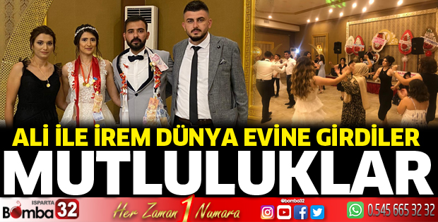 Ali ile İrem dünya evine girdi