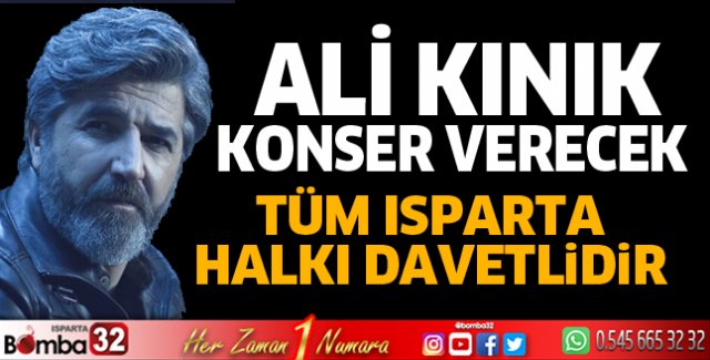 Ali Kınık konser verecek