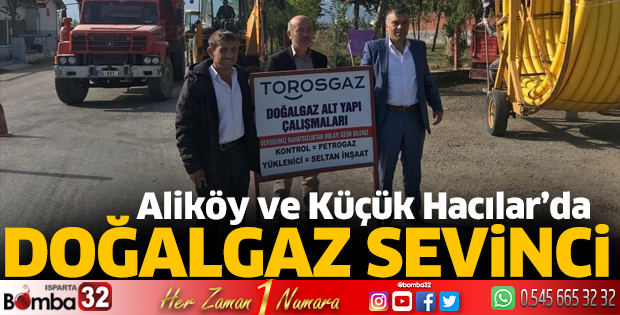 Aliköy ve Küçük Hacılar doğalgaza kavuşuyor