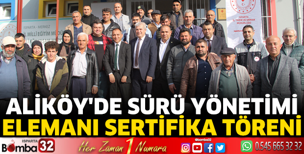 Aliköy'de Sürü Yönetimi Elemanı sertifika töreni