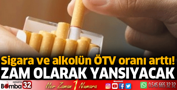 Alkol ve sigaraya zam