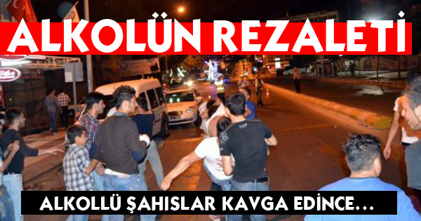 Alkollü Şahısları Polis Zor Ayırdı!