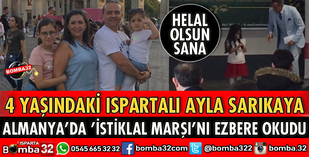ALMANYA'DA İSTİKLAL MARŞINI EZBERE OKUDU