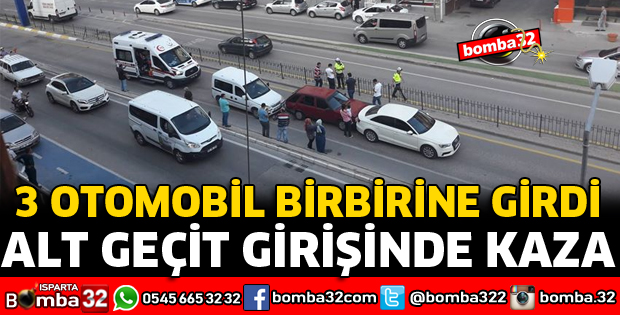 ALT GEÇİT GİRİŞİNDE KAZA
