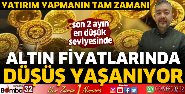 Altın fiyatlarında düşüş yaşanıyor