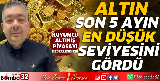 Altın son 5 ayın en düşük seviyesini gördü