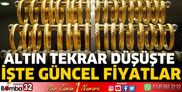 Altın tekrar düşüşte işte güncel fiyatlar