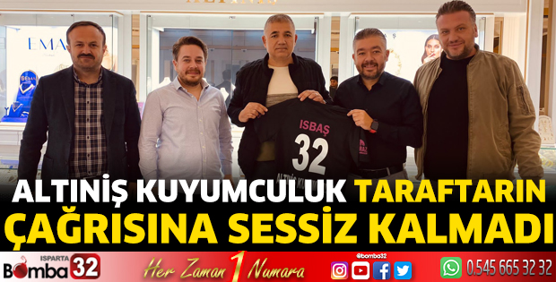 Altıniş Kuyumculuk taraftarın çağrısına sessiz kalmadı