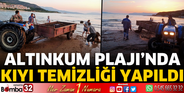 Altınkum Plajı’nda kıyı temizliği yapıldı