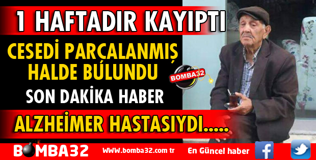 ALZHEİMER HASTASI YAŞLI ADAMIN PARÇALANMIŞ CESEDİ BULUNDU