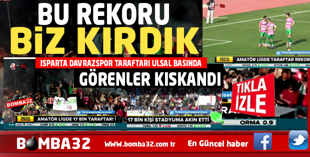 AMATÖR LİGDE TARAFTAR REKORU