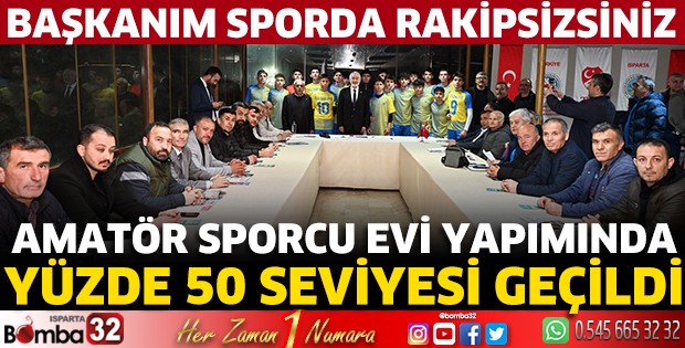 Amatör sporcu evi yapımında yüzde 50 seviyesi geçildi