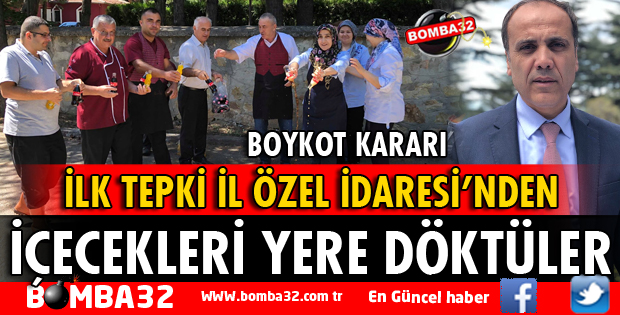 AMERİKAN MENŞELİ İÇECEKLERİ YERE FIRLATTILAR