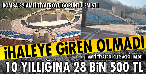 AMFİ TİYATRO’NUN İHALE SÜRECİ DEVAM EDİYOR