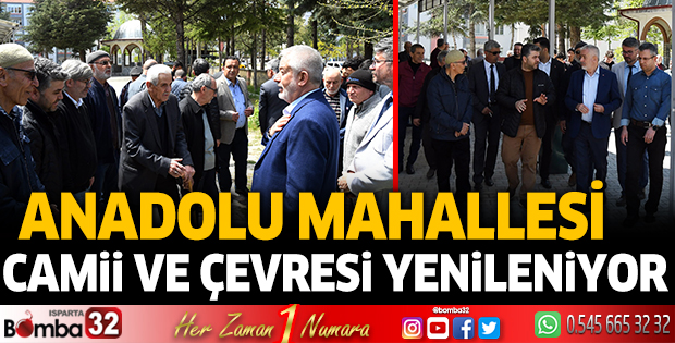 Anadolu Mahallesi camii ve çevresi yenileniyor 
