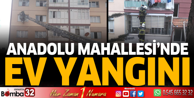 Anadolu Mahallesi'nde ev yangını
