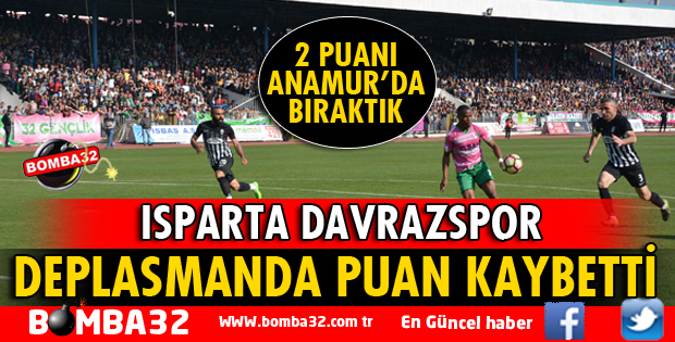 ANAMUR'DAN 1 PUAN İLE DÖNÜYORUZ