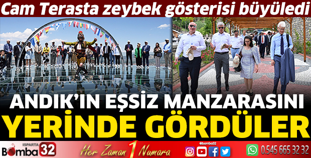 Andık’ın eşsiz manzarasını yerinde gördüler