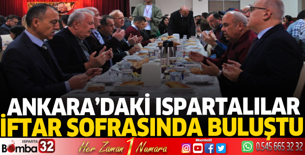 Ankara'daki Ispartalılar iftarda buluştu