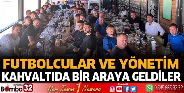Ankaraspor maçı öncesi kahvaltıda buluştular