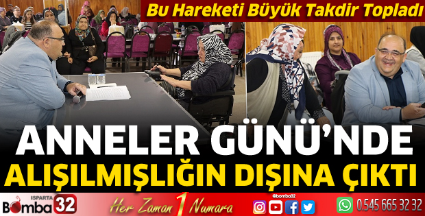 Anneler Günü'nde böyle kutladı