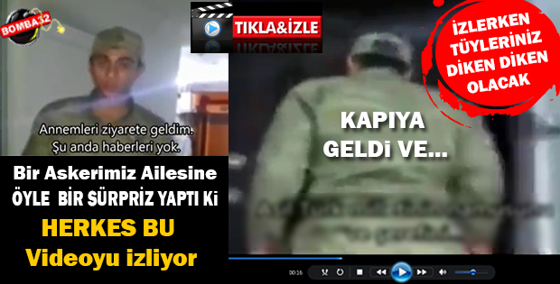 AİLESİNE  ÖYLE BİR SÜRPRİZ YAPTI Kİ