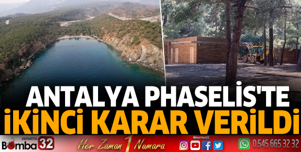 Antalya Phaselis'te ikinci karar