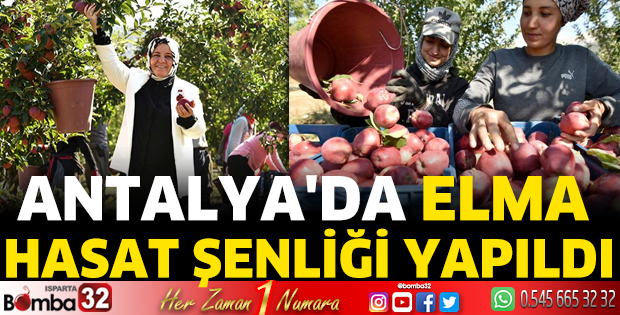 Antalya'da Elma Hasat Şenliği yapıldı