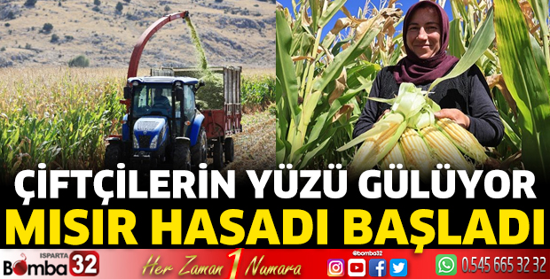 Antalya'da mısır hasadı yapıldı