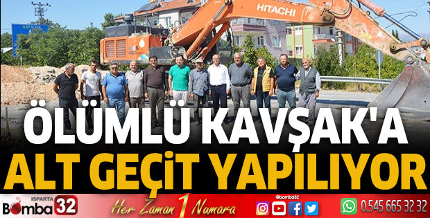 Antalya'da Ölümlü Kavşak'a alt geçit