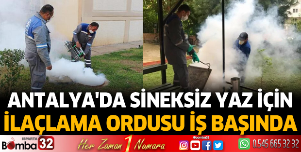 Antalya'da sineksiz yaz için ilaçlama ordusu iş başında
