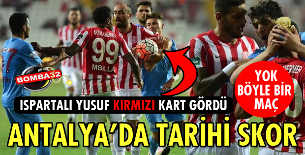 ANTALYA'DA TARİHİ SKORLA ŞOK YENİLGİ!