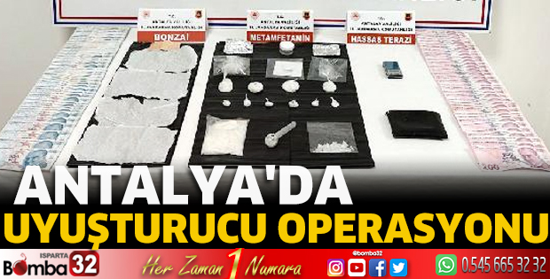 Antalya'da uyuşturucu operasyonu